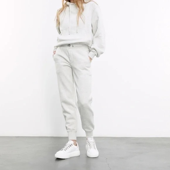 The Kooples Pants - The Kooples Grey Fleece Jogger - Women's Small